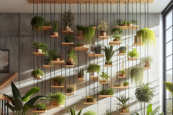 Organização Vertical: Quais Plantas se Adaptam Melhor a Jardins Suspensos Internos